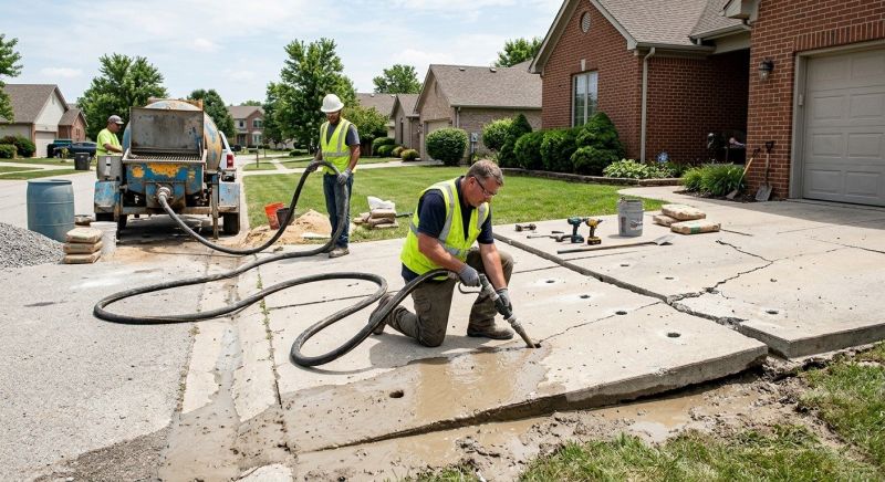 Slab Raising in Des Moines, IA