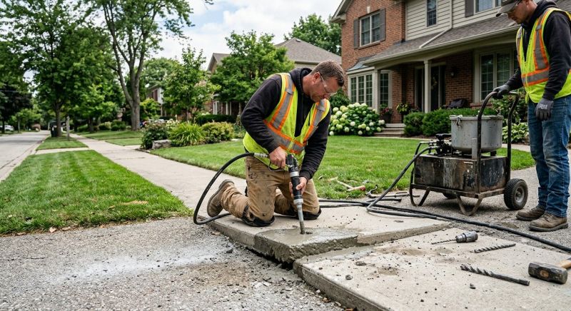 Sunken Sidewalk Repair in Corpus Christi, TX