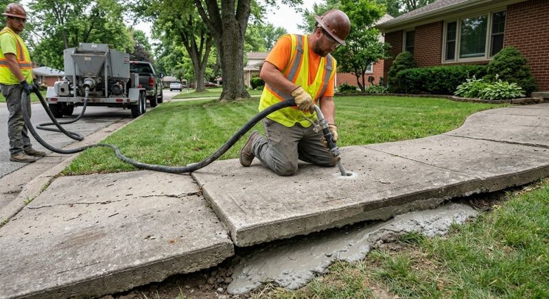 Walkway Leveling in West Des Moines, IA