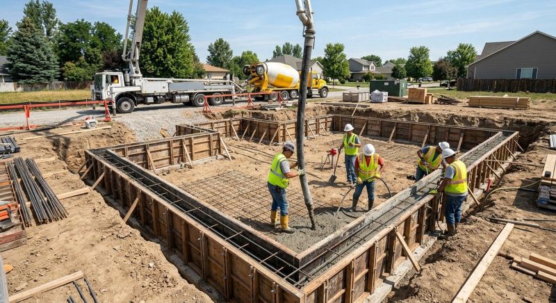 Concrete Foundation Installation in Greenville, SC