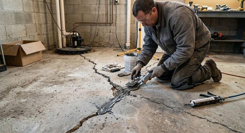 Cracked Basement Floor Repair in Sarasota, FL