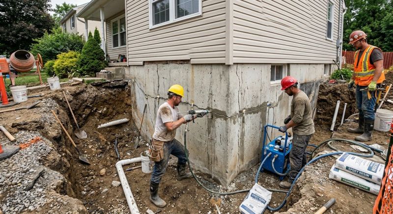 Cracked Foundation Repair in Columbus, OH