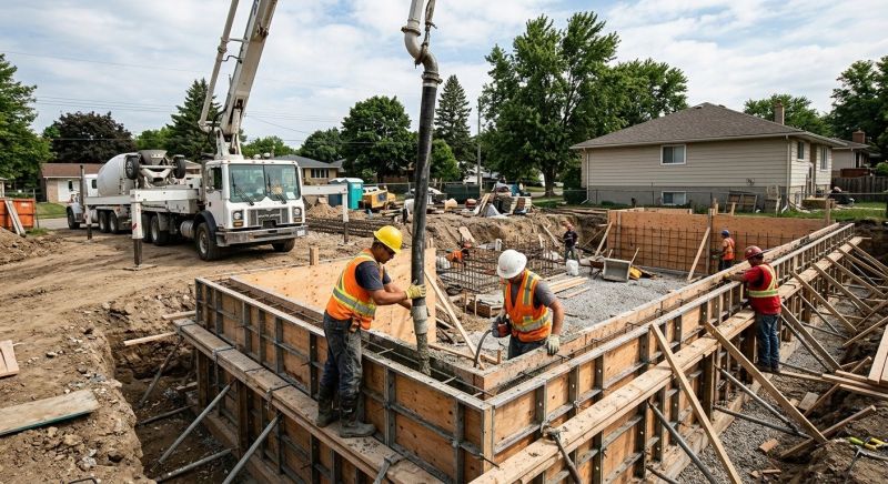 Foundation Wall Pouring in Columbus, OH