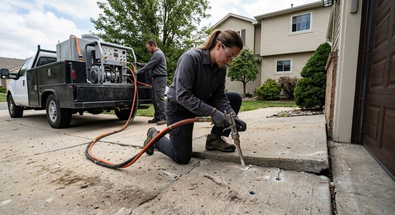 Garage Settling Repair in Des Moines, IA