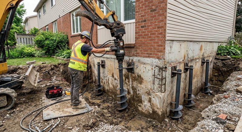 Helical Piers Installation in Sarasota, FL