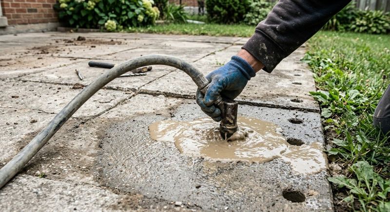 Patio Mudjacking in West Des Moines, IA
