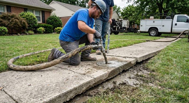 Sidewalk Leveling in West Des Moines, IA