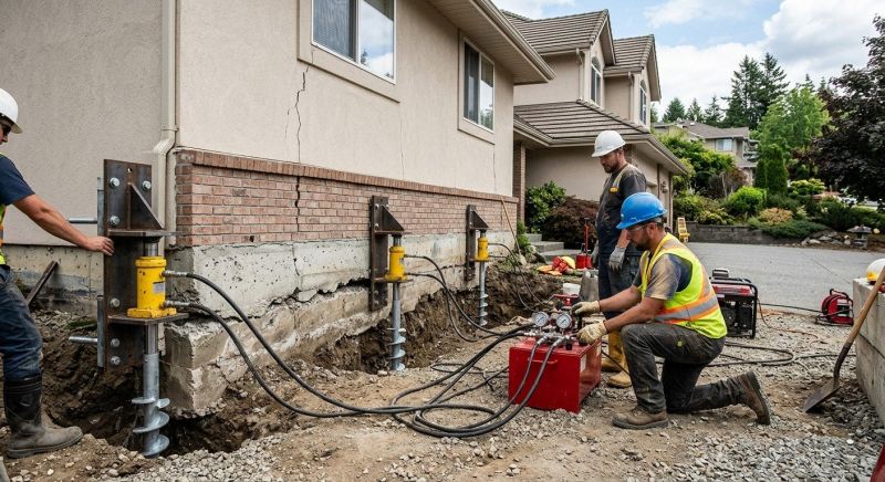 Sinking Foundation Lifting in Columbus, OH